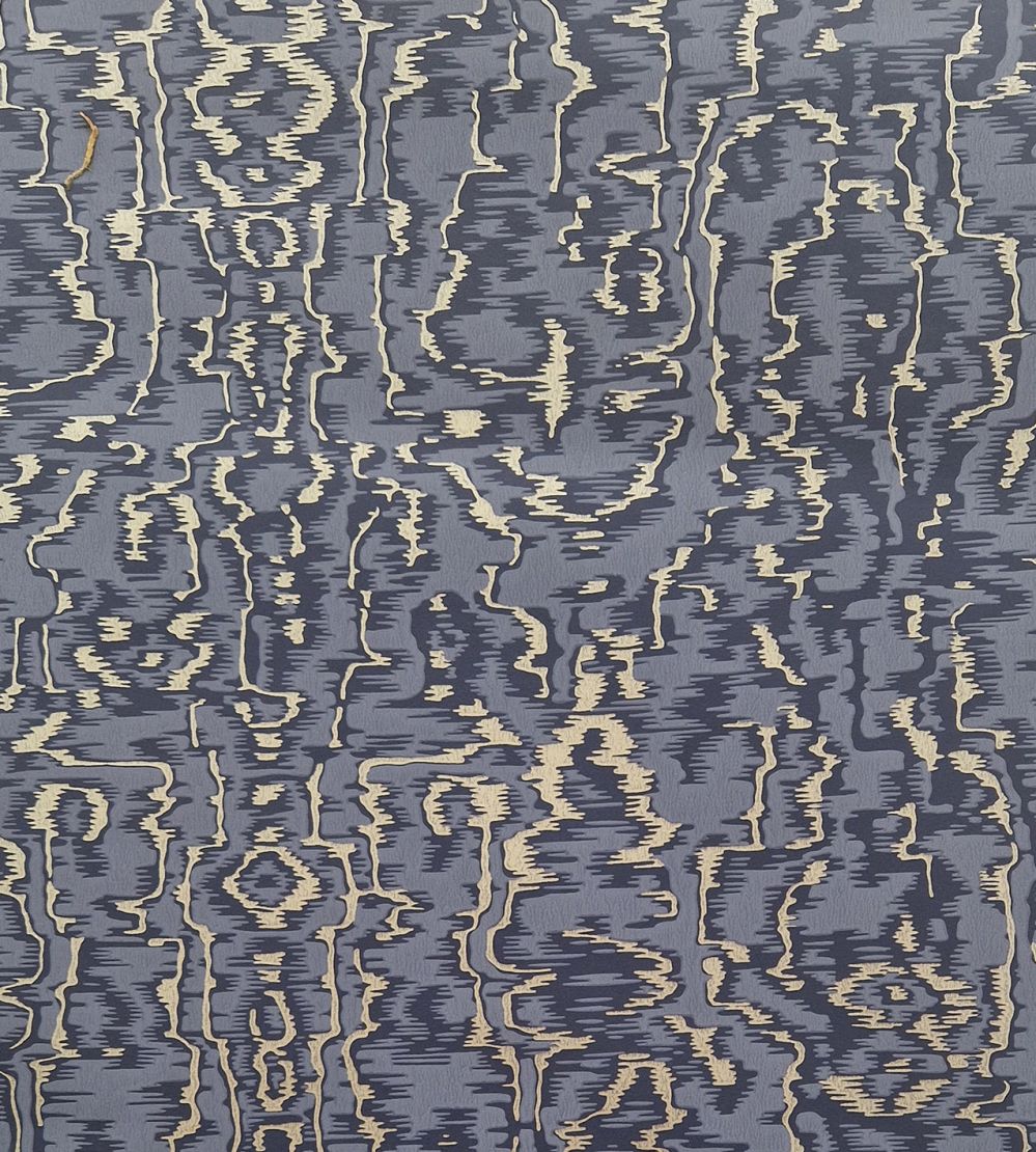 Avington Wallpaper by 1838 Wallcoverings Navy Blue