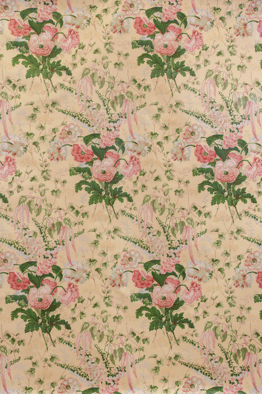 Avington Fabric by Jean Monro in Rose/Yellow