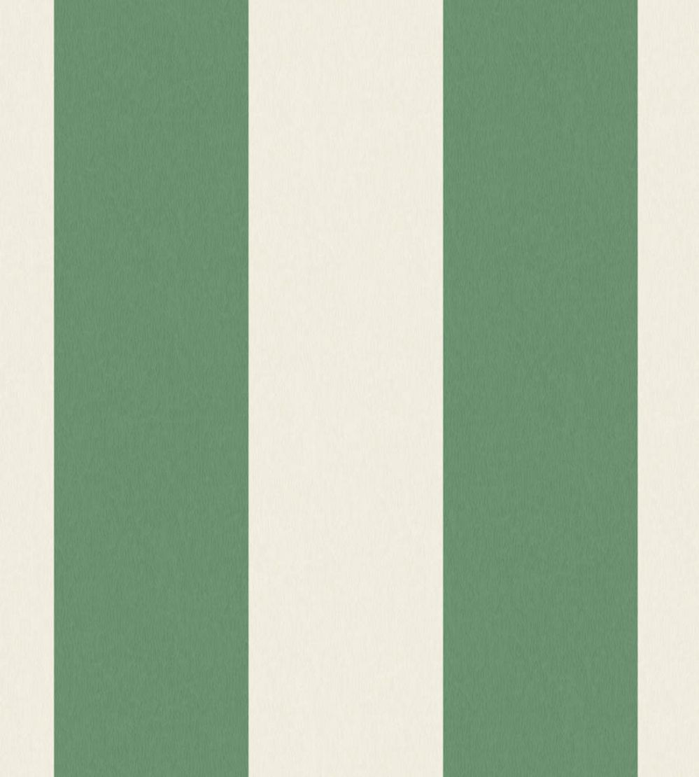 Awning Stripe Wallpaper by Woodchip & Magnolia Green/Magnolia