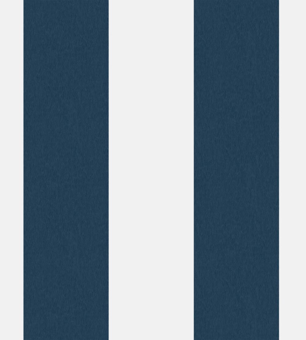 Awning Stripe Wallpaper by Woodchip & Magnolia Navy/White
