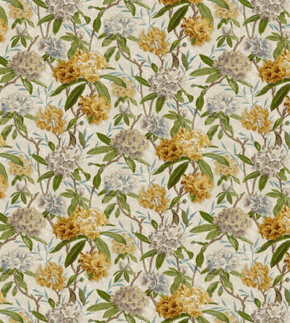 Azalea Path Fabric by Zoffany Primrose/Evergreen