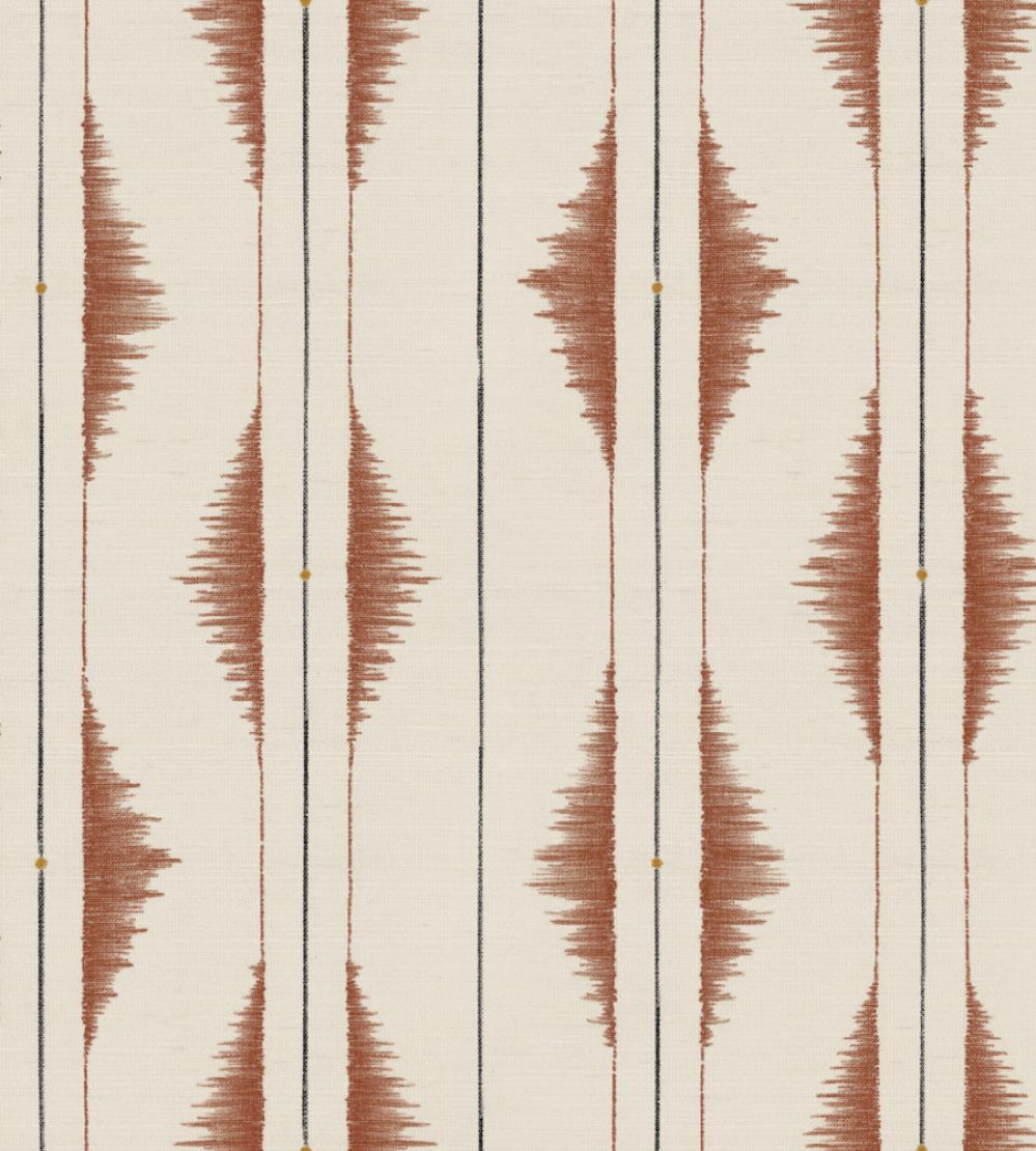 Azilal Embroidery Wallpaper by Coordonne Clay