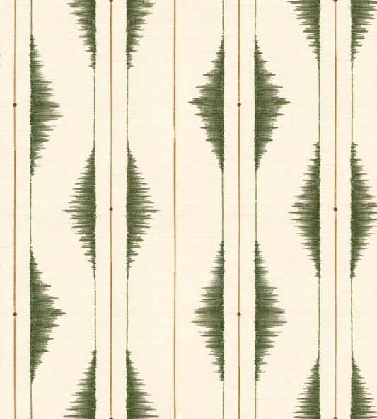 Azilal Embroidery Wallpaper by Coordonne Leaves