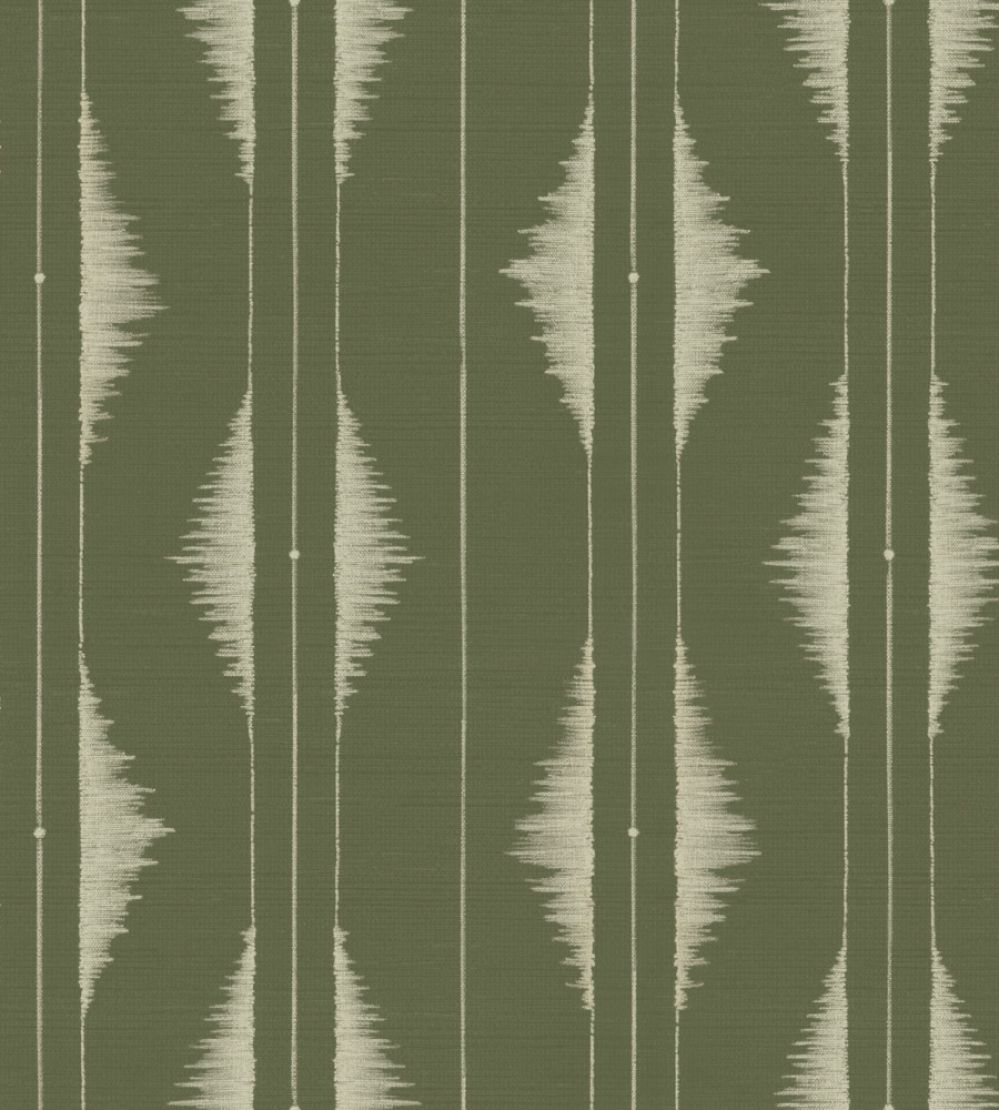 Azilal Embroidery Wallpaper by Coordonne Pistachio