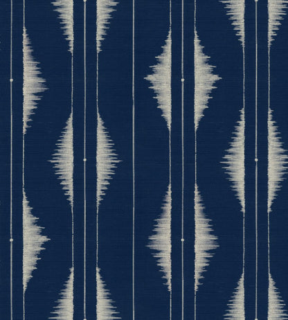 Azilal Embroidery Wallpaper by Coordonne Ultramarine