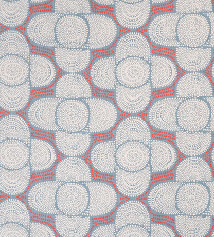 Azteque Fabric by Christopher Farr Cloth Coral