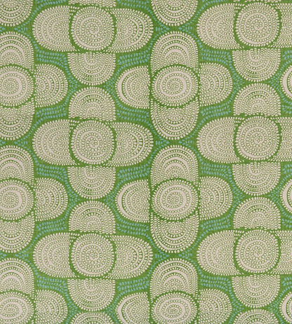 Azteque Fabric by Christopher Farr Cloth Green