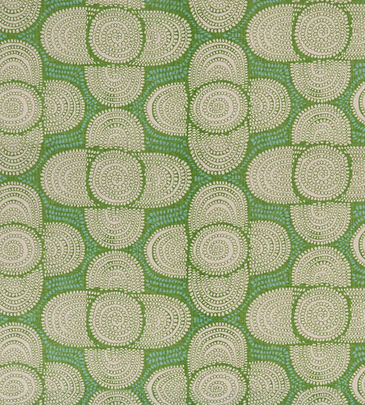 Azteque Fabric by Christopher Farr Cloth Green