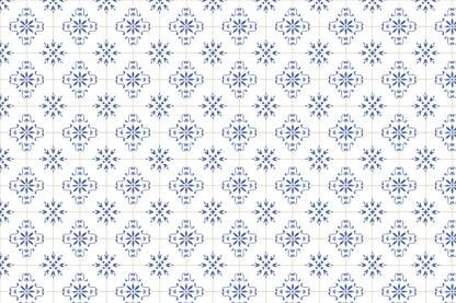 Azulejo Blue mural by Hovia
