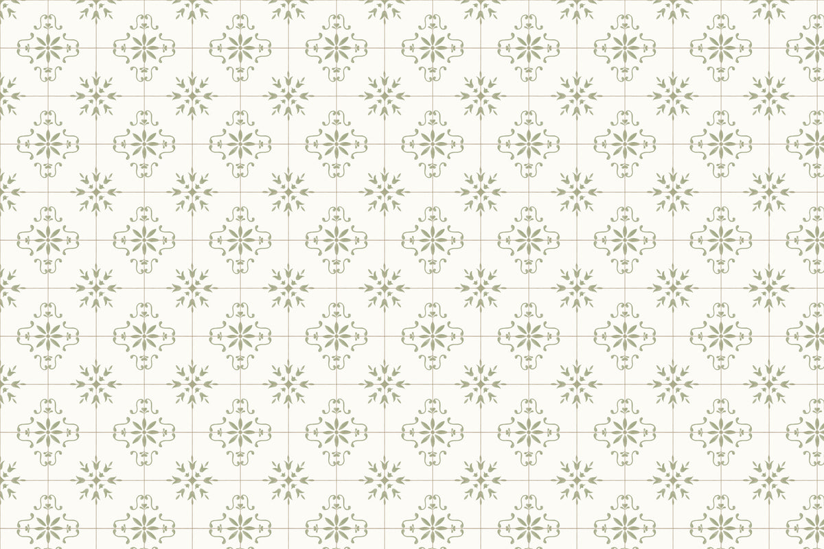 Azulejo Green mural by Hovia