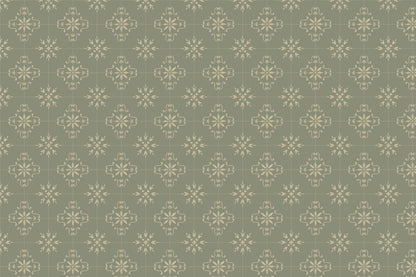 Azulejo Dark Green mural by Hovia
