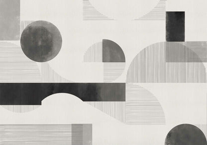 Azulejos mural by Coordonné in Off, flat pattern view