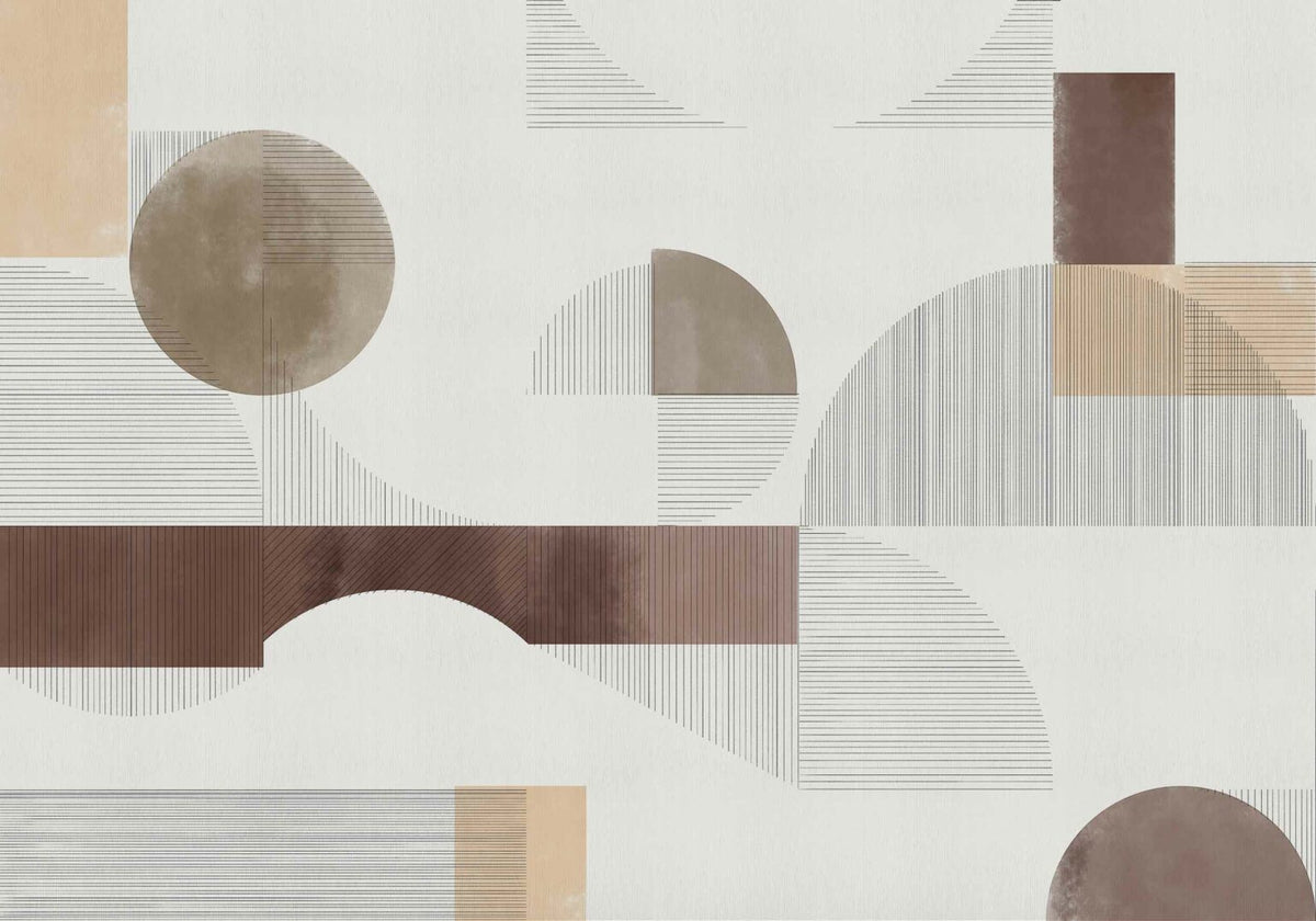 Azulejos mural by Coordonné in Terra, flat pattern view