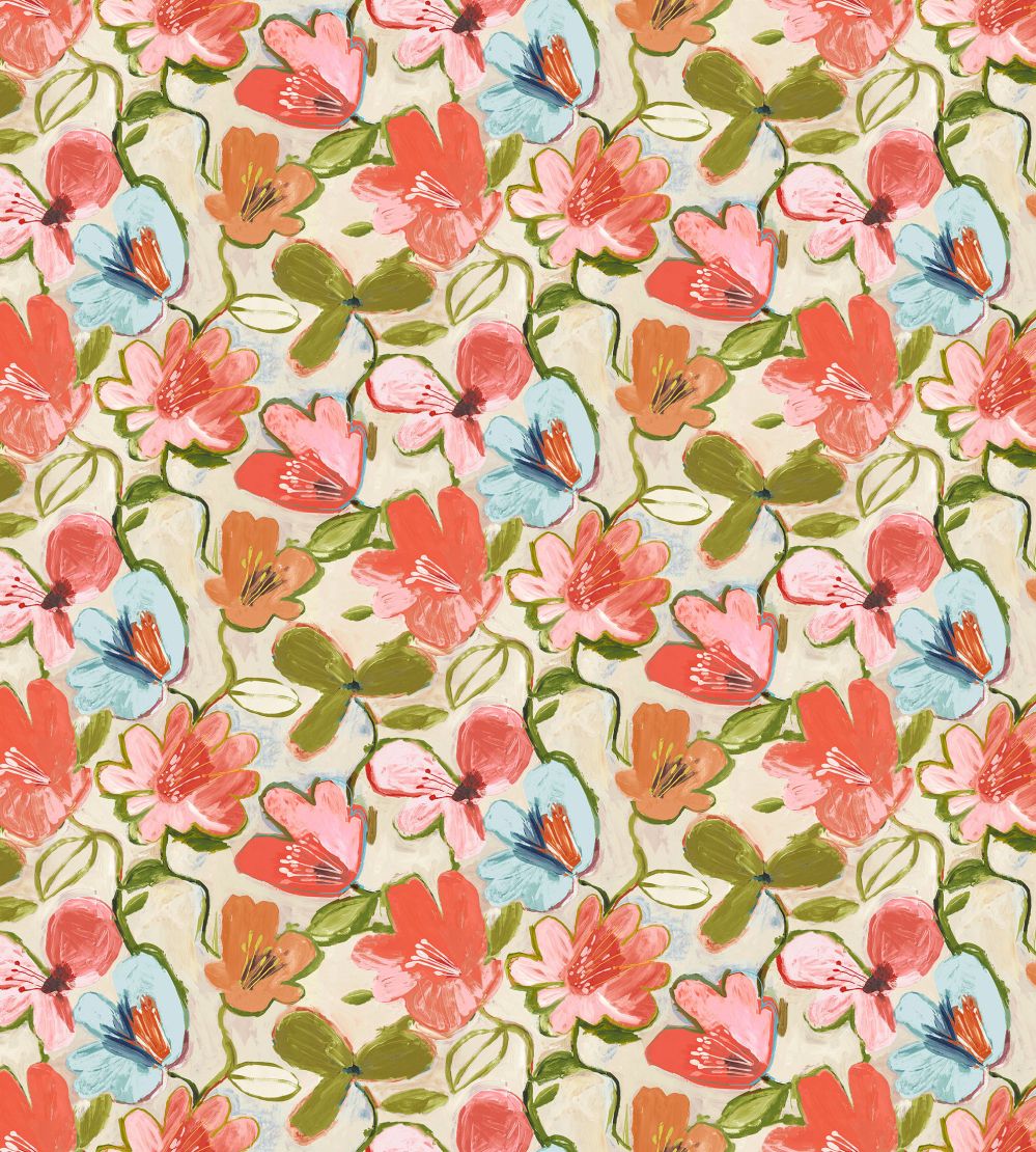 Baby Amelia Fabric by Arley House Chalk