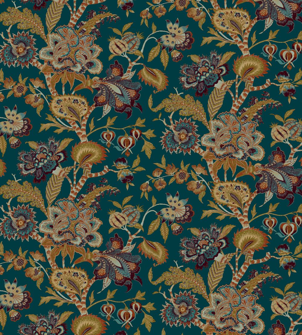 Baby Bombay Fabric by Arley House Aqua