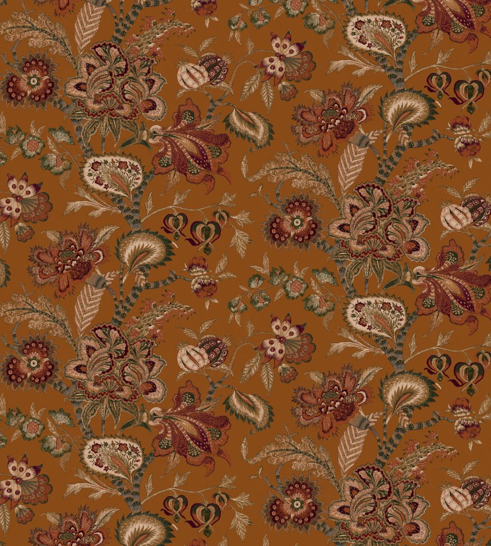 Baby Bombay Fabric by Arley House Burnt Orange