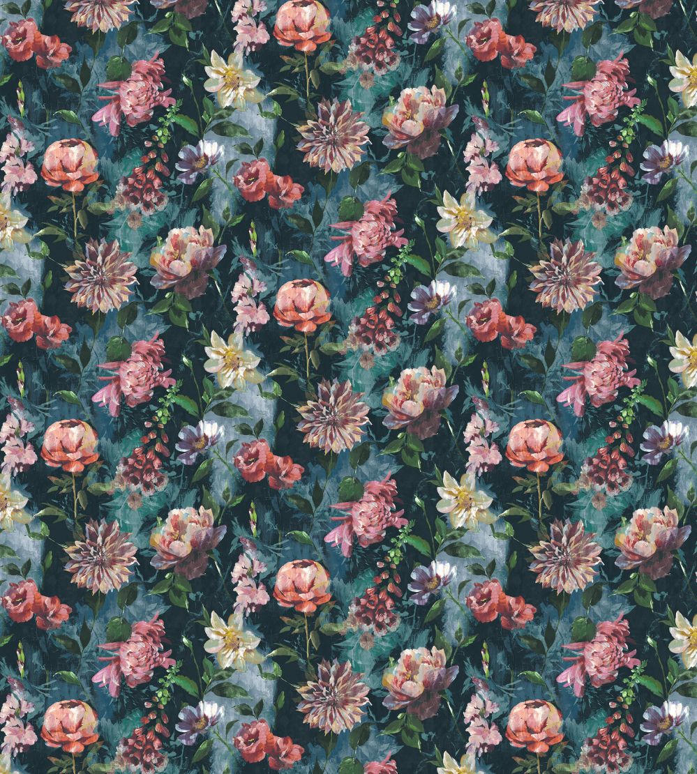 Baby Botanic Fabric by Arley House Aqua