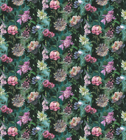 Baby Botanic Fabric by Arley House Twilight