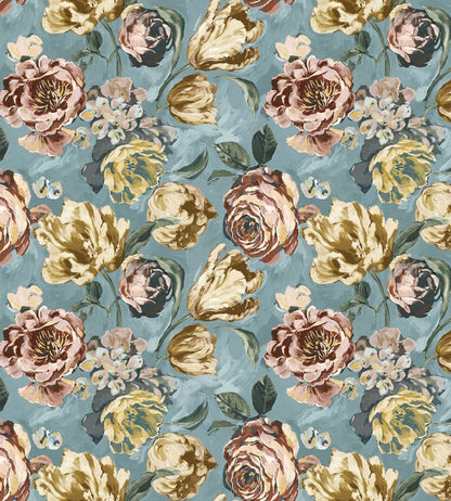 Baby Bronte Fabric by Arley House Duck Egg