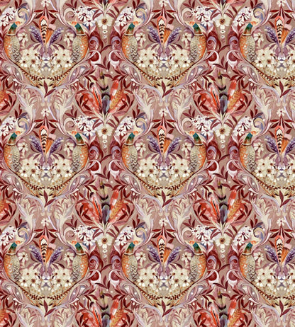 Baby Rostherne Fabric by Arley House Mulberry