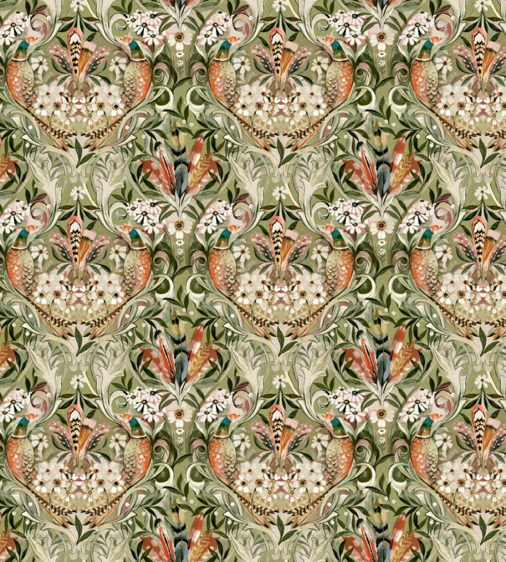 Baby Rostherne Fabric by Arley House Pine
