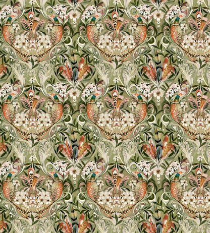 Baby Rostherne Fabric by Arley House Pine