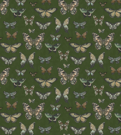 Baby Taman Fabric by Arley House Deep Green