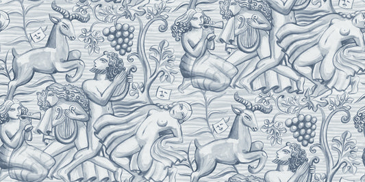 Baccus Light Blue mural by Sandberg