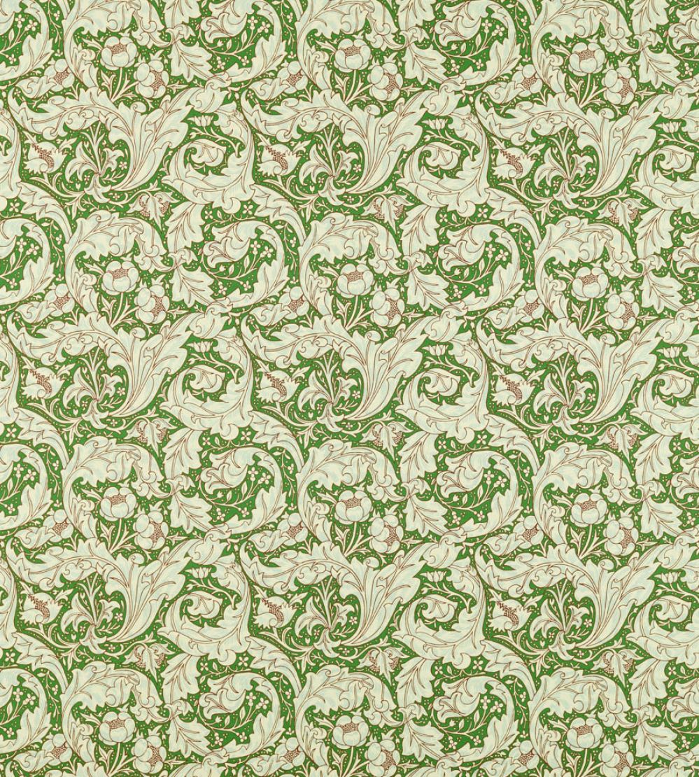 Bachelors Button Fabric by Morris & Co Leaf Green/Sky