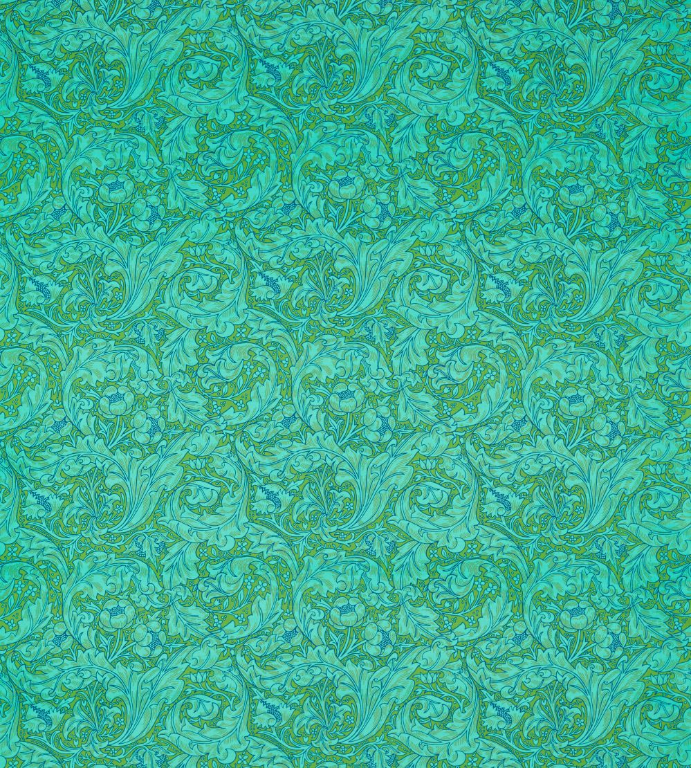 Bachelors Button Fabric by Morris & Co Turquoise