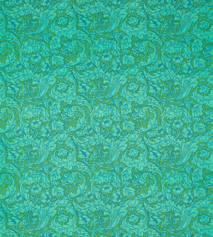 Bachelors Button Fabric by Morris & Co Turquoise