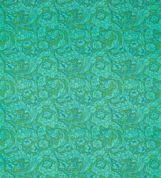 Bachelors Button Fabric by Morris & Co Turquoise