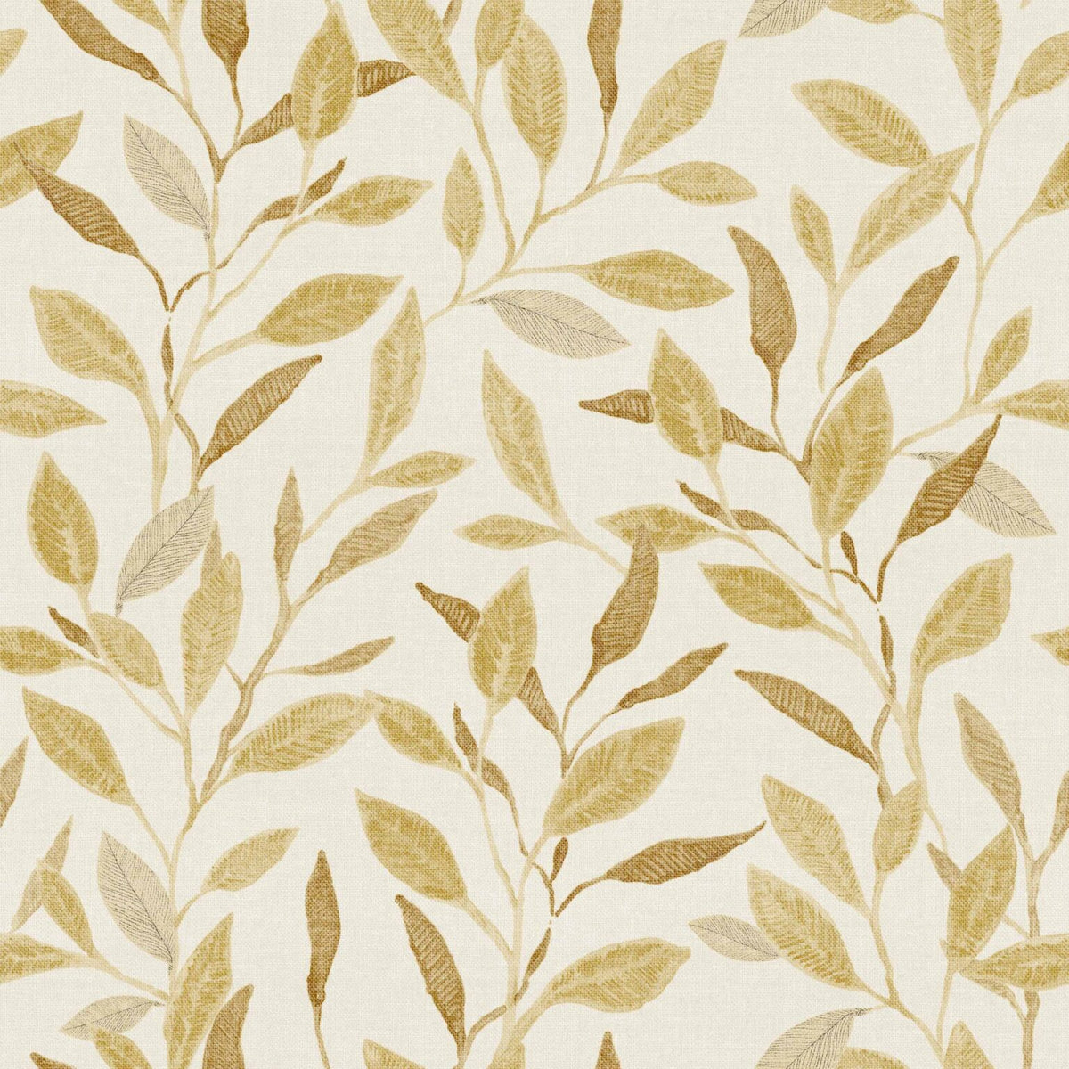 Bagru wallpaper by Coordonné in Curry, flat pattern view