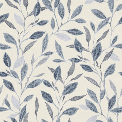 Bagru wallpaper by Coordonné in Ice, flat pattern view
