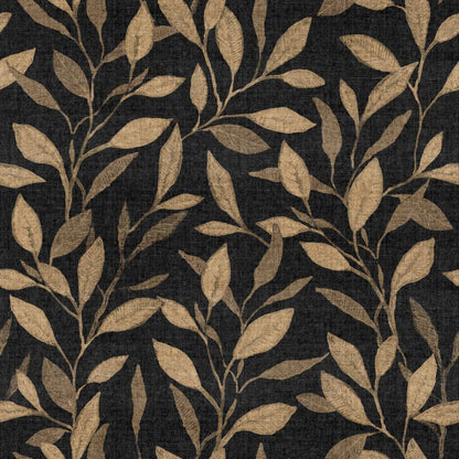 Bagru wallpaper by Coordonné in Onyx, flat pattern view