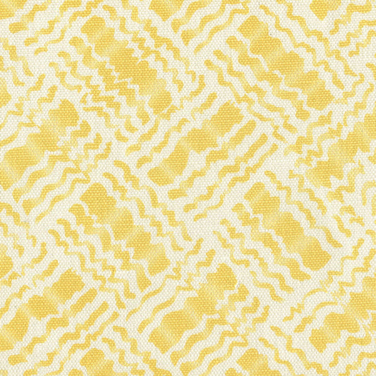 Baha II Yellow on Tint fabric by Alan Campbell