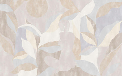 Bahir Dar mural by Coordonné in Beige, flat pattern view
