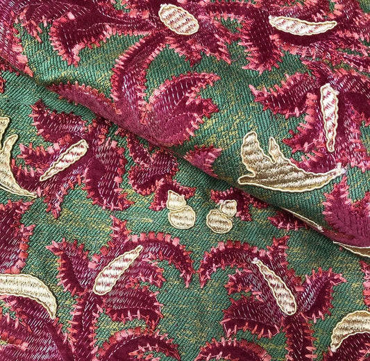 Balaustine Fabric by Marvic Textiles in Flamant