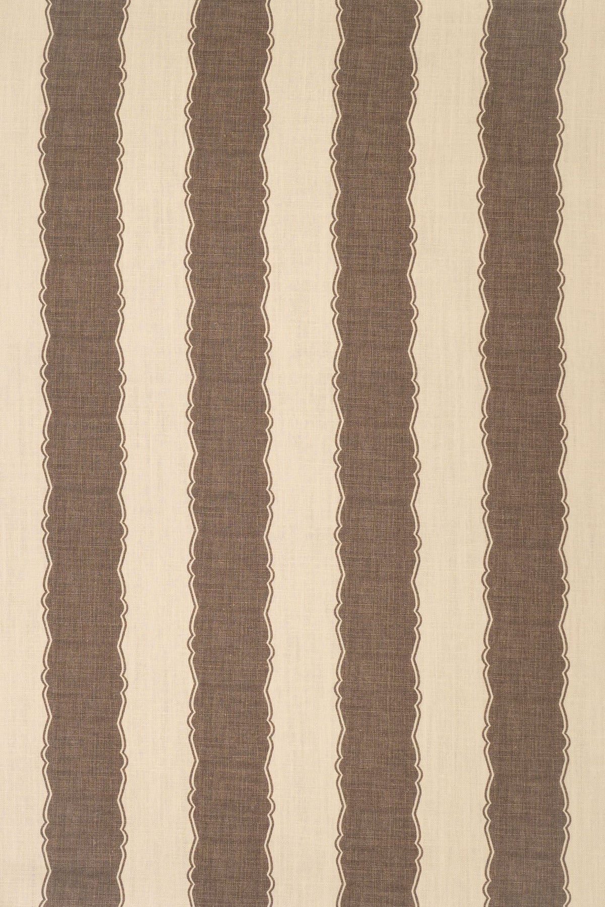Balcony Stripe Fabric by Jean Monro in Thatched Roof Taupe