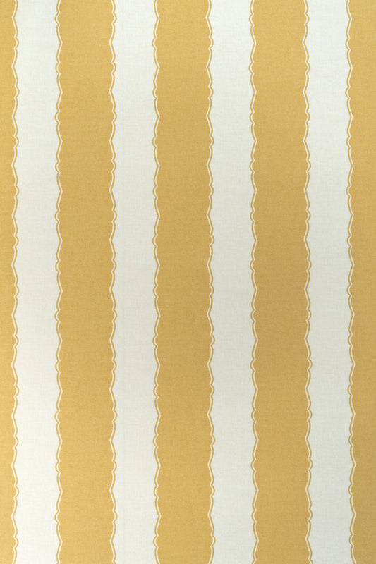 Balcony Stripe Wallpaper by Jean Monro in Haystack Yellow