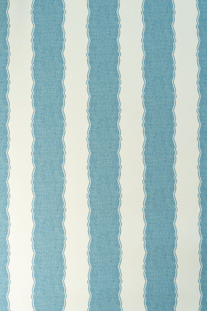 Balcony Stripe Wallpaper by Jean Monro in Heavenly Blue