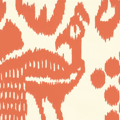 Bali Isle Orange on Off White wallpaper by China Seas