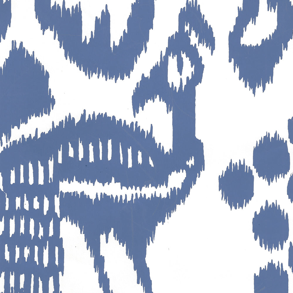 Bali Isle New Navy on Almost White wallpaper by China Seas