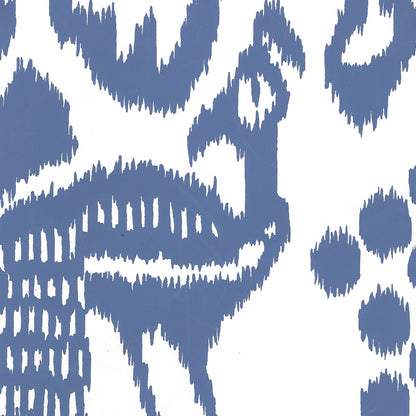 Bali Isle New Navy on Almost White wallpaper by China Seas
