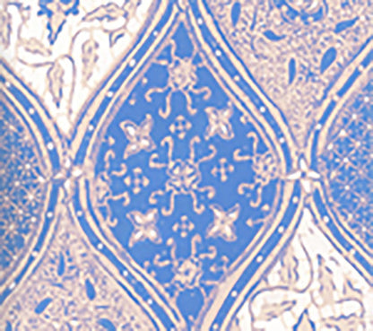 Balinese Batik French Blue Cream wallpaper by China Seas