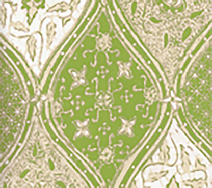 Balinese Batik New Green Cream wallpaper by China Seas