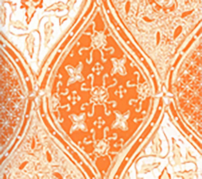 Balinese Batik Orange Cream wallpaper by China Seas