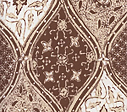 Balinese Batik Brown Cream wallpaper by China Seas