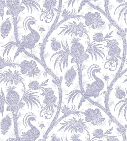 Balinese Peacock Wallpaper by Scalamandre Lavender
