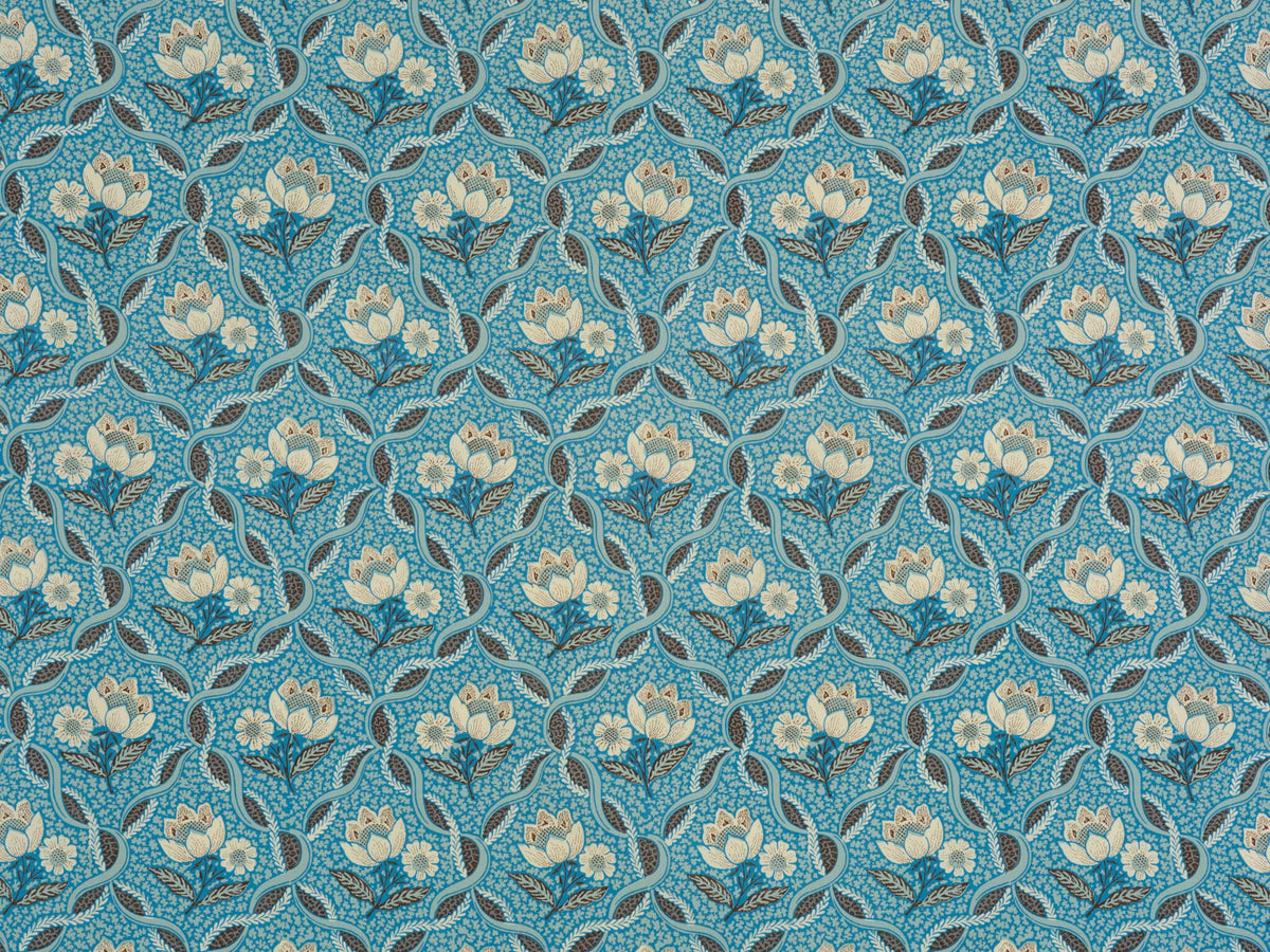 Balmoral Fabric by Le Manach in Bleu (L2290004)